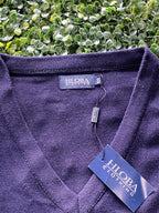 HLOBA Clothing Navy V-Neck Knit Jersey — brand