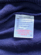 HLOBA Clothing Navy V-Neck Knit Jersey — care