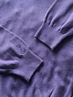 HLOBA Clothing Navy V-Neck Knit Jersey — detail