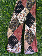 LEGIT Patchwork Paisley Wide-Leg Jumpsuit — detail