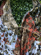 LEGIT Patchwork Paisley Wide-Leg Jumpsuit — detail