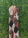 LEGIT Patchwork Paisley Wide-Leg Jumpsuit — front