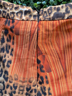 Fashion Nova Orange Leopard Print Wide-Leg Jumpsuit — detail