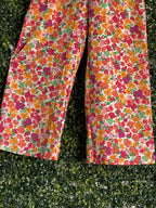 Multicolour Ditsy Floral Shirred Wide-Leg Jumpsuit — detail