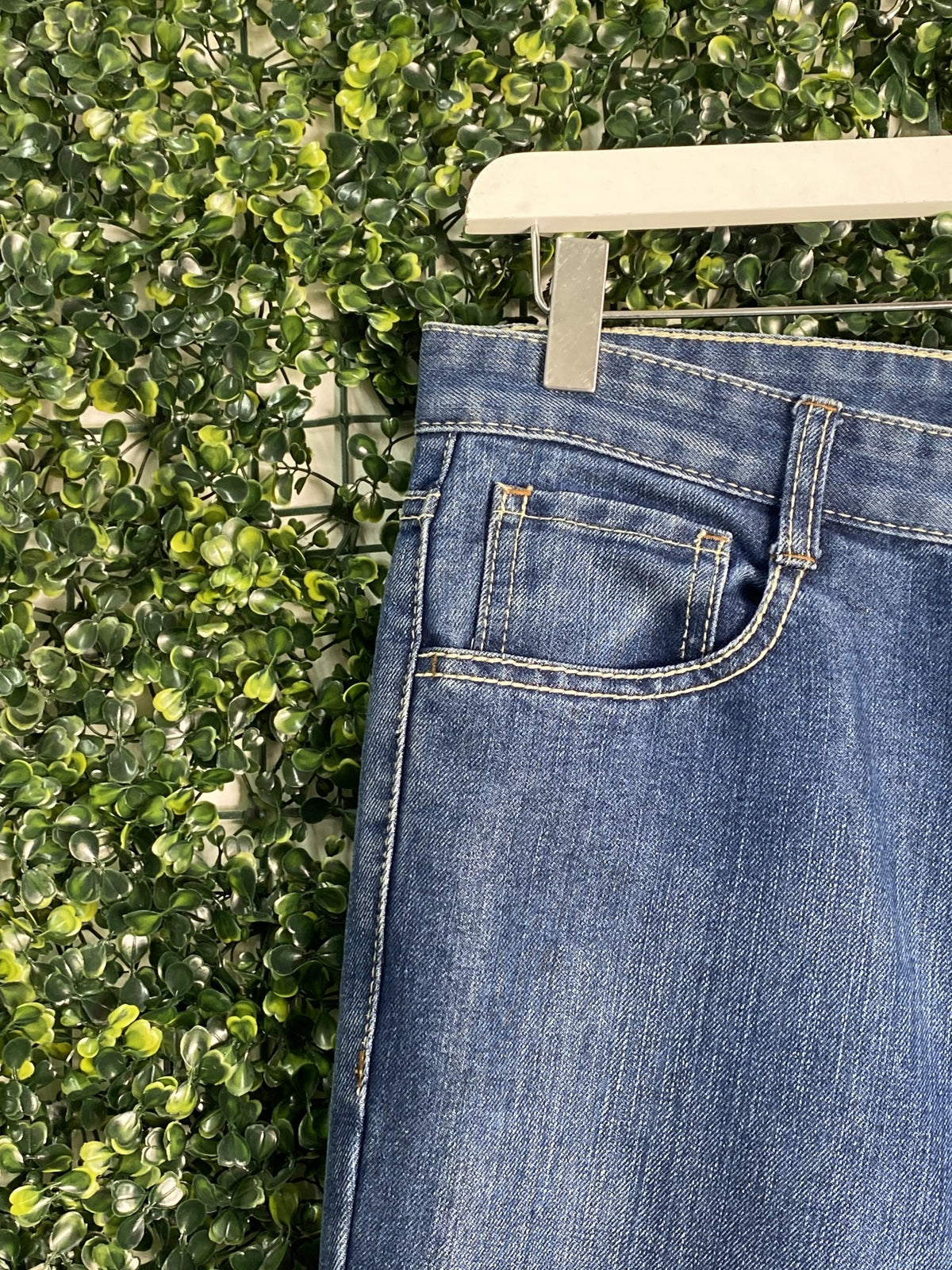 Woolworths Mid-Blue Straight-Leg Jeans — detail