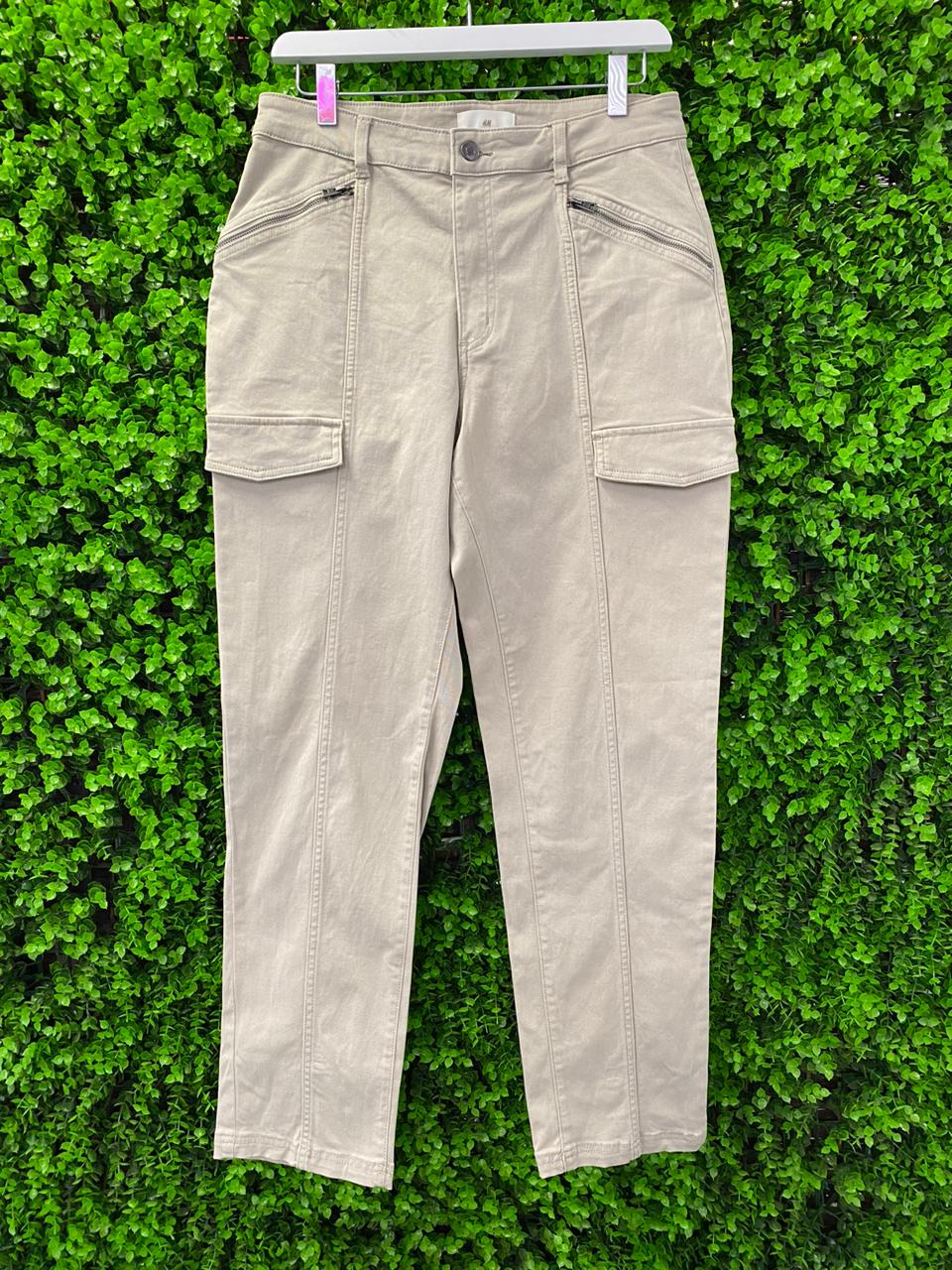 H&M Beige Utility Cargo Pants