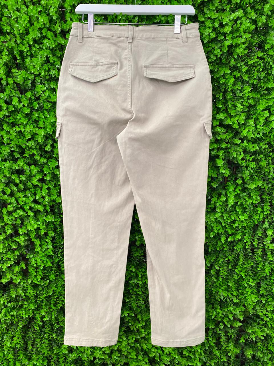H&M Beige Utility Cargo Pants