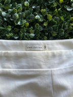 Jenni Button Ivory Stretch Pencil Skirt — brand