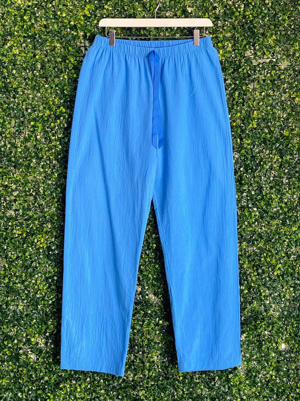 Superbalist Cobalt Blue Cotton Drawstring Pants — front