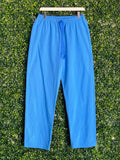 Superbalist Cobalt Blue Cotton Drawstring Pants — front