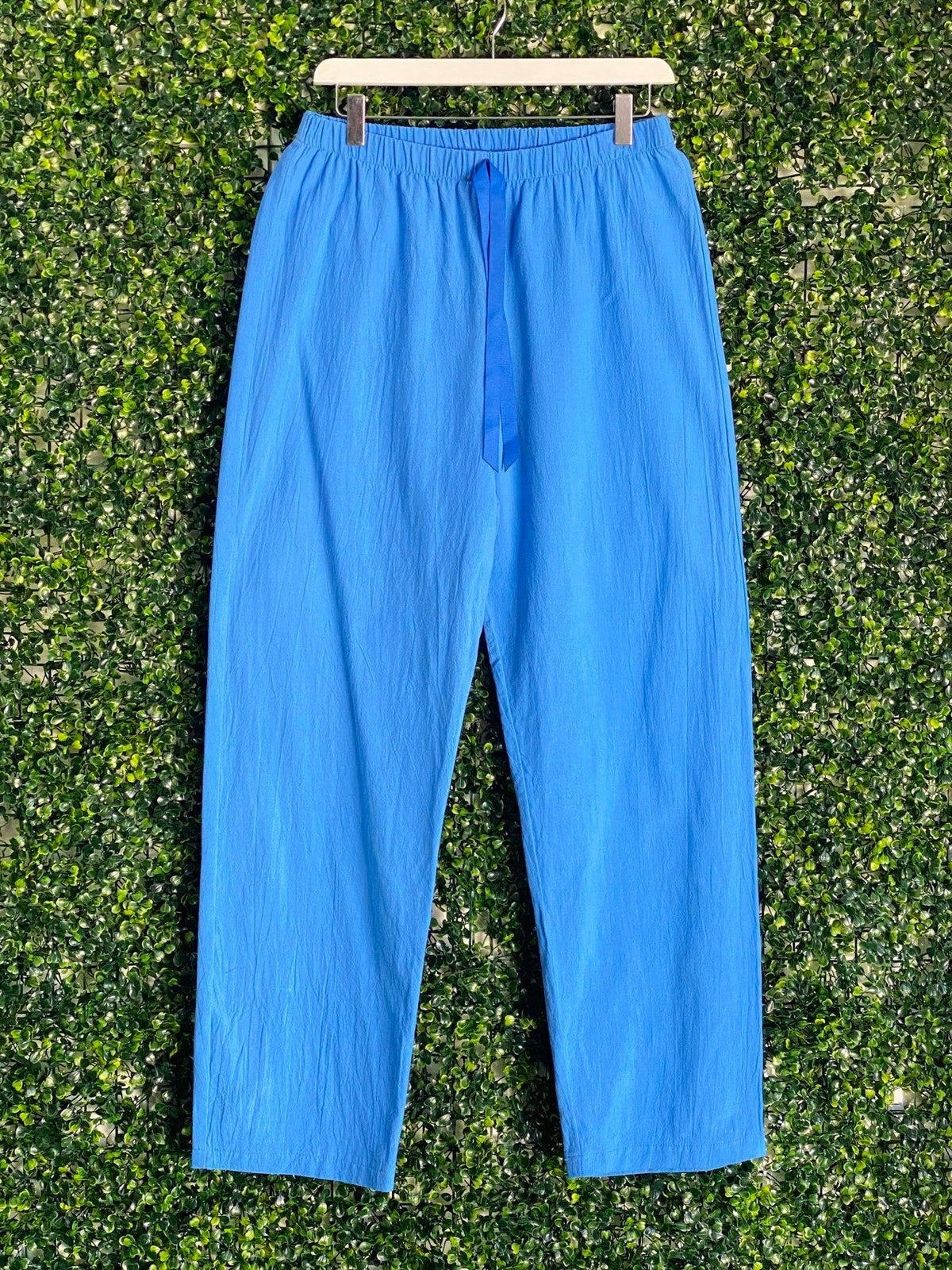 Superbalist Cobalt Blue Cotton Drawstring Pants — front