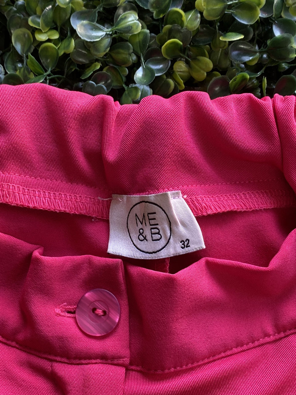 ME&B Fuchsia Straight-Leg Trousers — brand