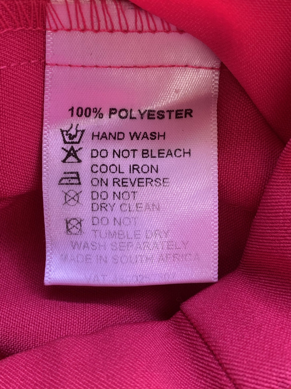 ME&B Fuchsia Straight-Leg Trousers — care