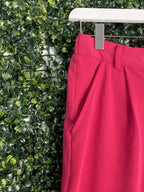 ME&B Fuchsia Straight-Leg Trousers — detail