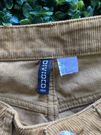 H&M Tan Corduroy Straight-Leg Pants — brand