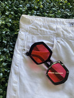 Zara White Straight-Leg Jeans — detail