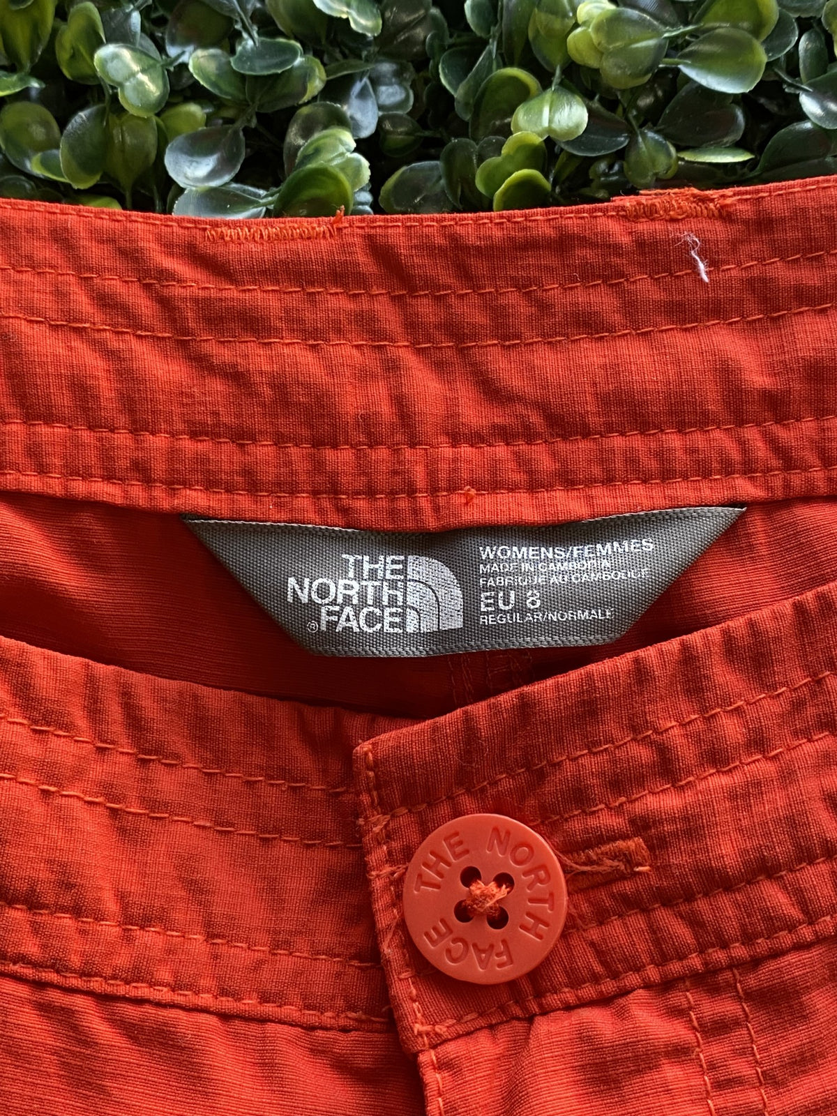 The North Face Burnt Orange Nylon Utility Shorts — brand