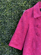 Truworths Magenta Textured Button Jacket — detail