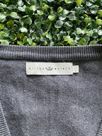 Hilton Weiner Charcoal Cotton Button Cardigan — brand