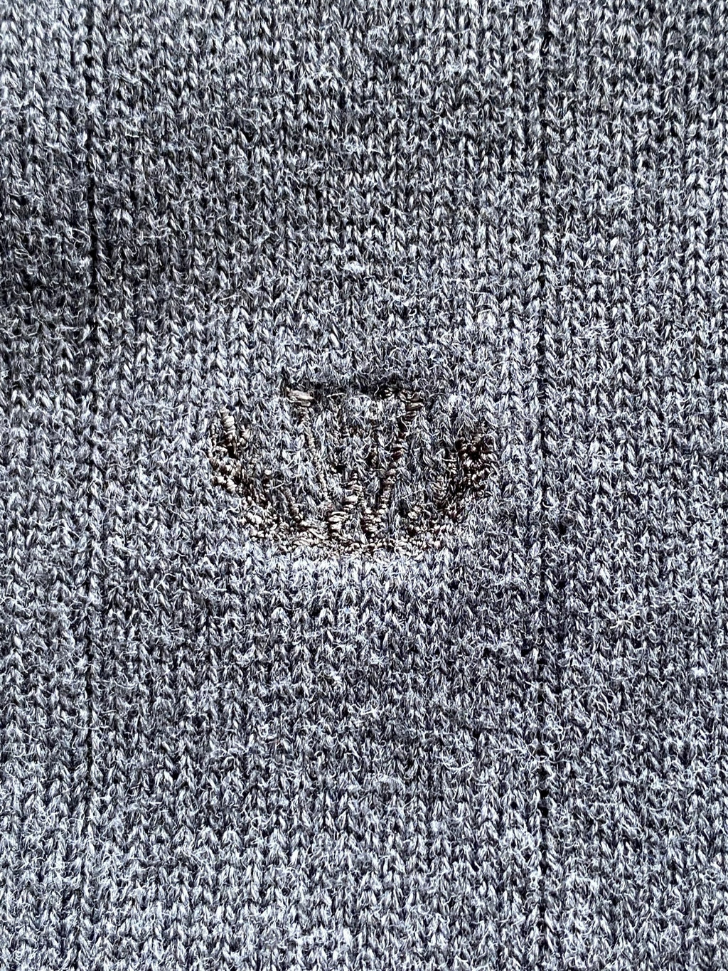 Hilton Weiner Charcoal Cotton Button Cardigan — detail