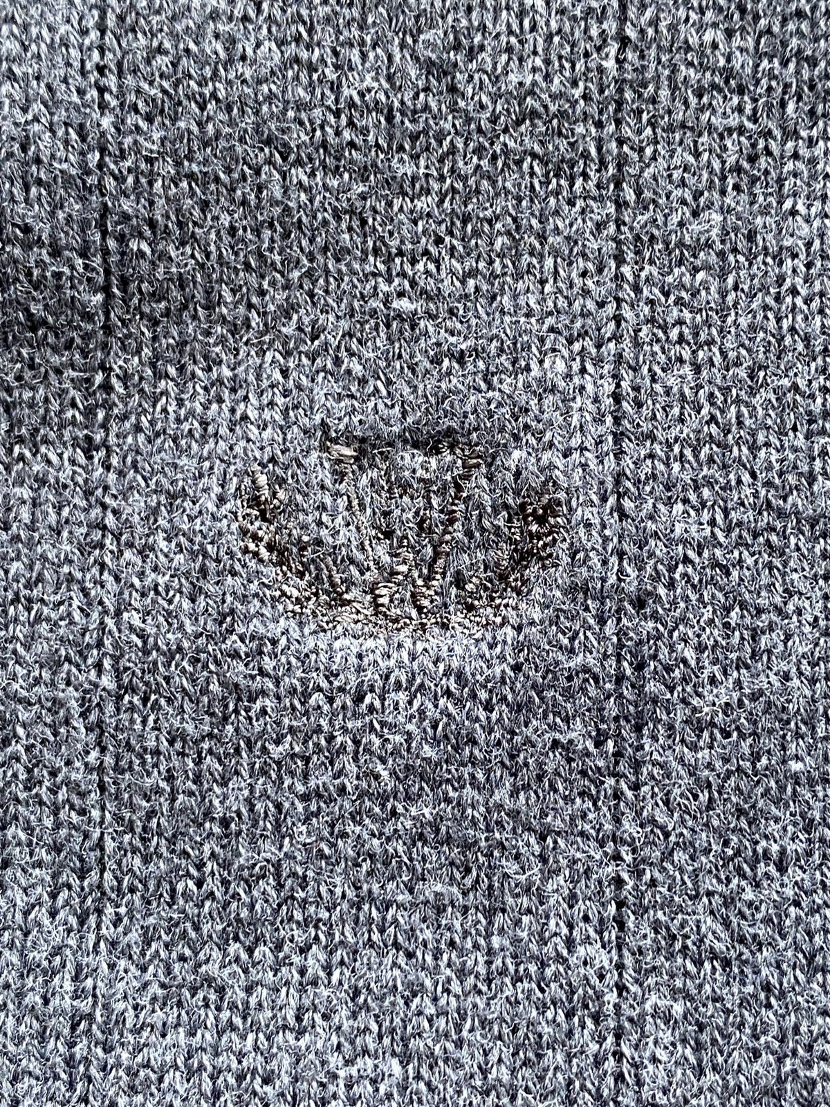 Hilton Weiner Charcoal Cotton Button Cardigan — detail
