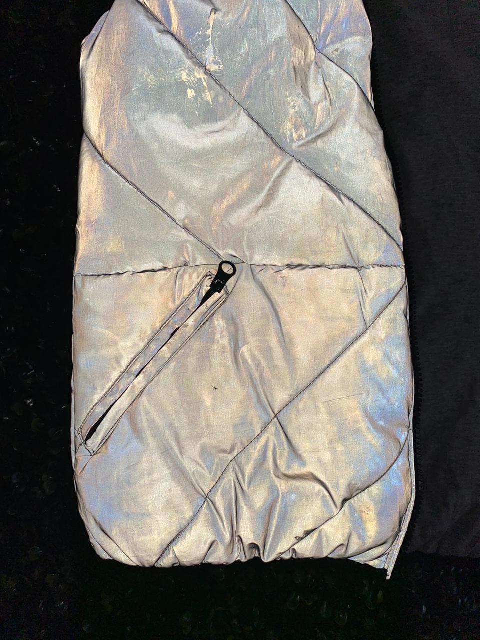 Esprit Grey Quilted Puffer Gilet / Sleeveless Jacket