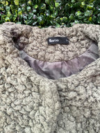 Flame Grey Textured Teddy Coat