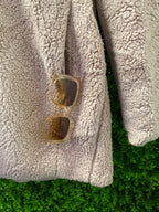 Urban Classics Beige Teddy Hooded Jacket