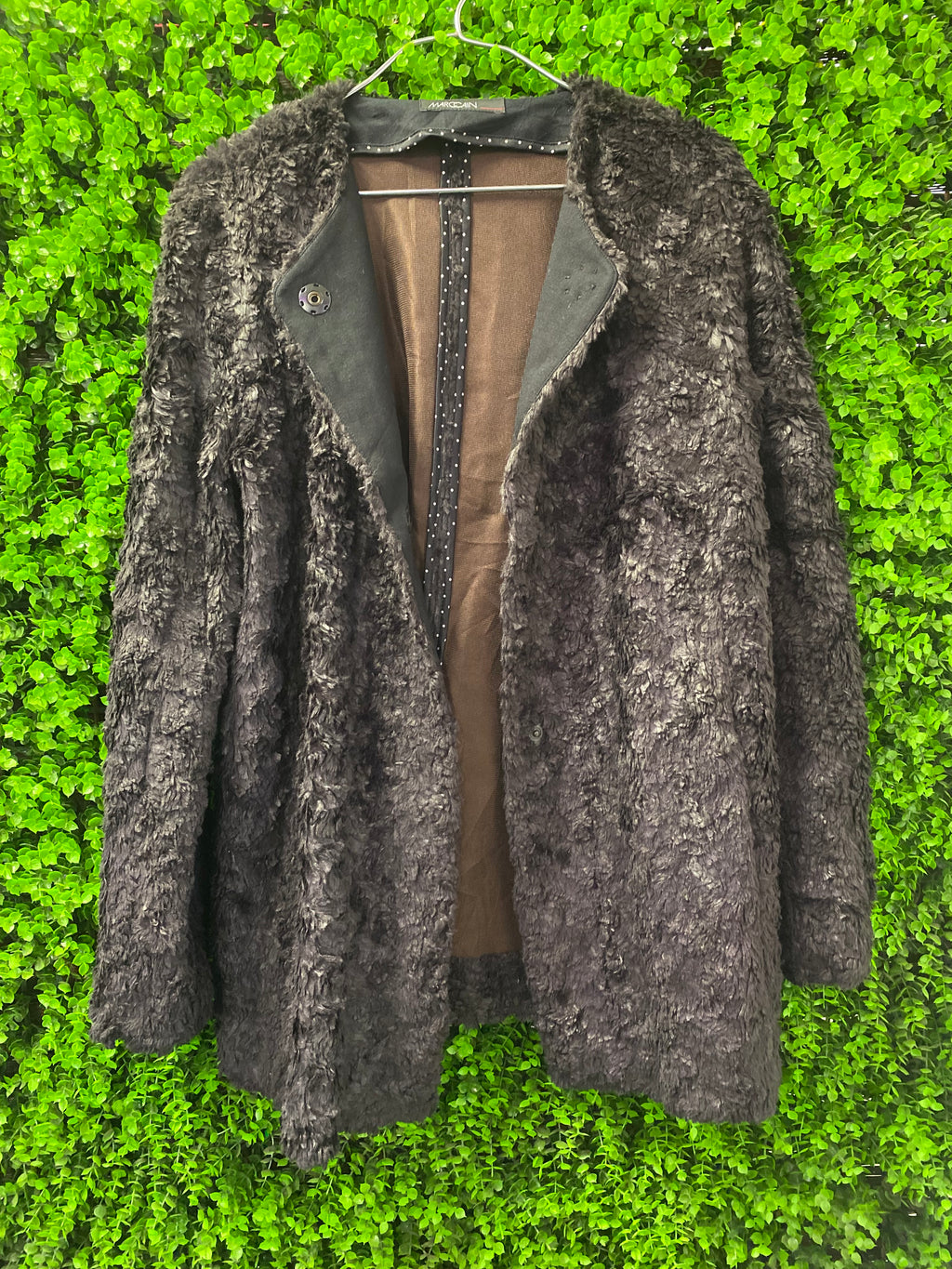 Marc Cain Dark Faux Fur Jacket
