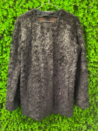 Marc Cain Dark Faux Fur Jacket