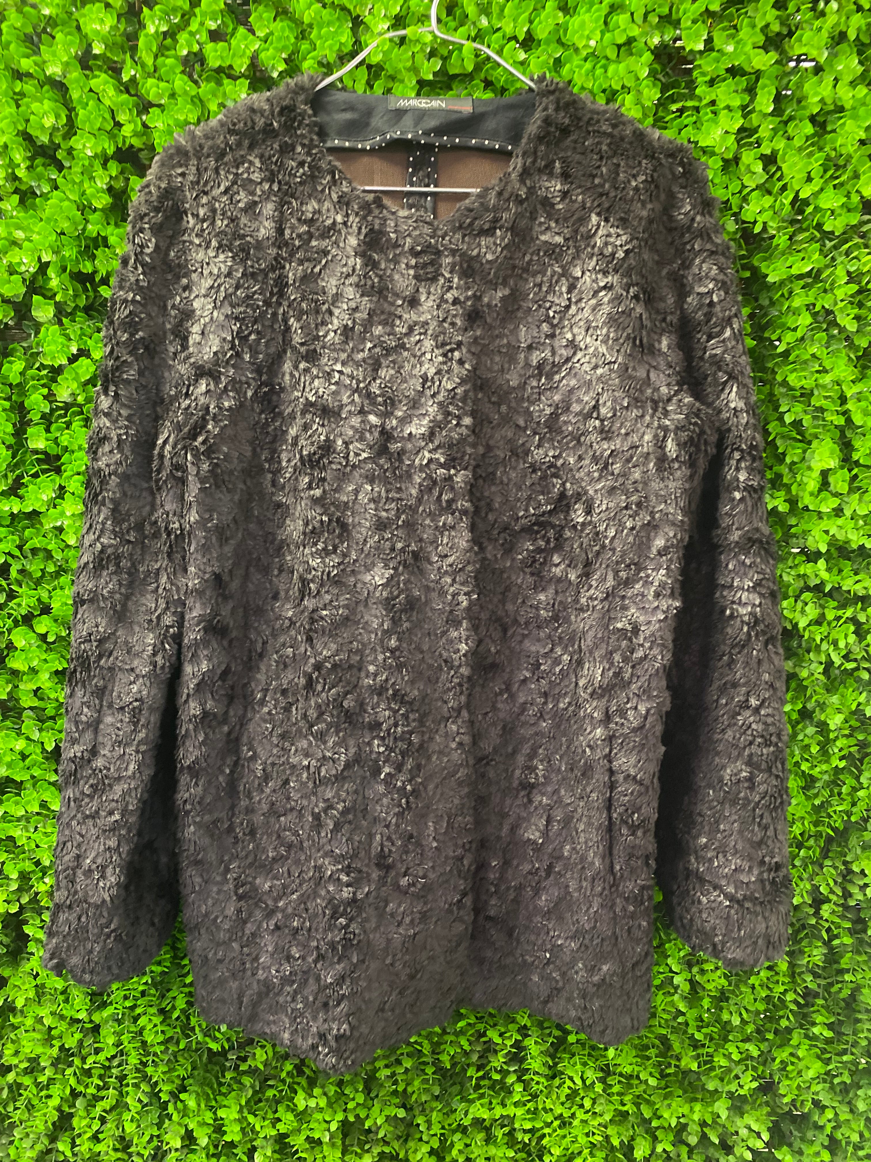 Marc Cain Dark Faux Fur Jacket