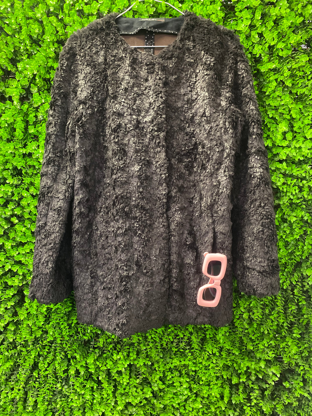 Marc Cain Dark Faux Fur Jacket