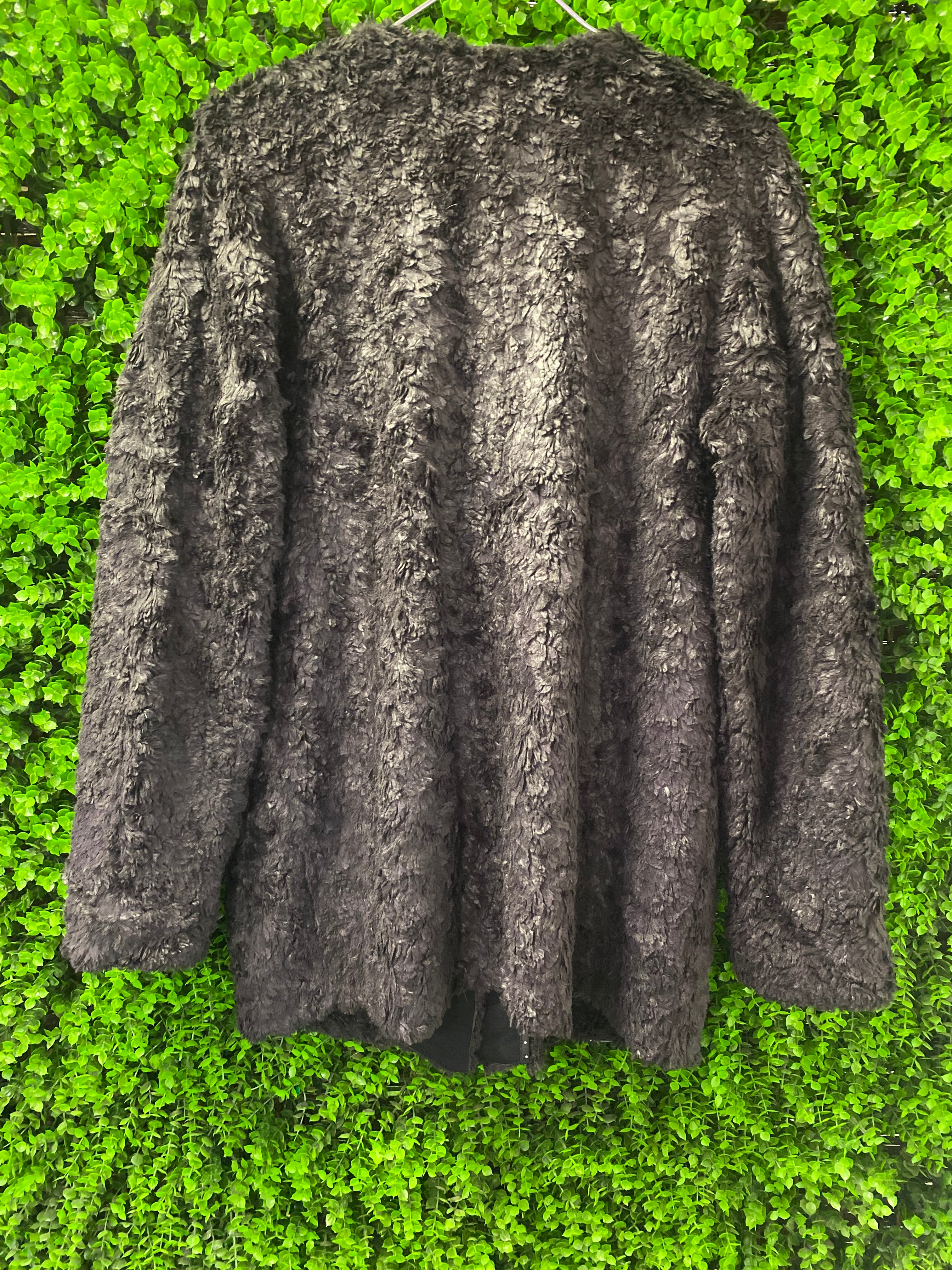 Marc Cain Dark Faux Fur Jacket