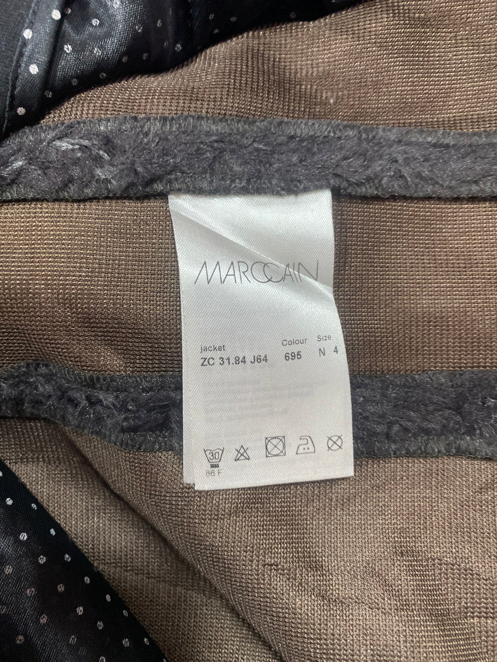 Marc Cain Dark Faux Fur Jacket
