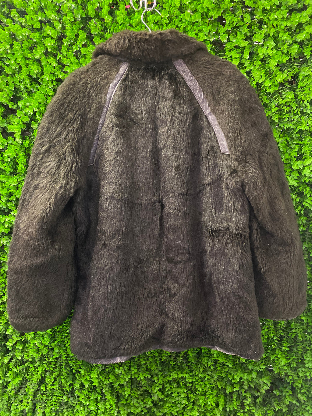 Vintage Dark Brown Faux Fur Jacket