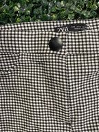 Zara FARO Black & White Houndstooth Skinny Pants