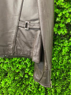 Vintage Truworths Brown Genuine Leather Zip-Up Jacket