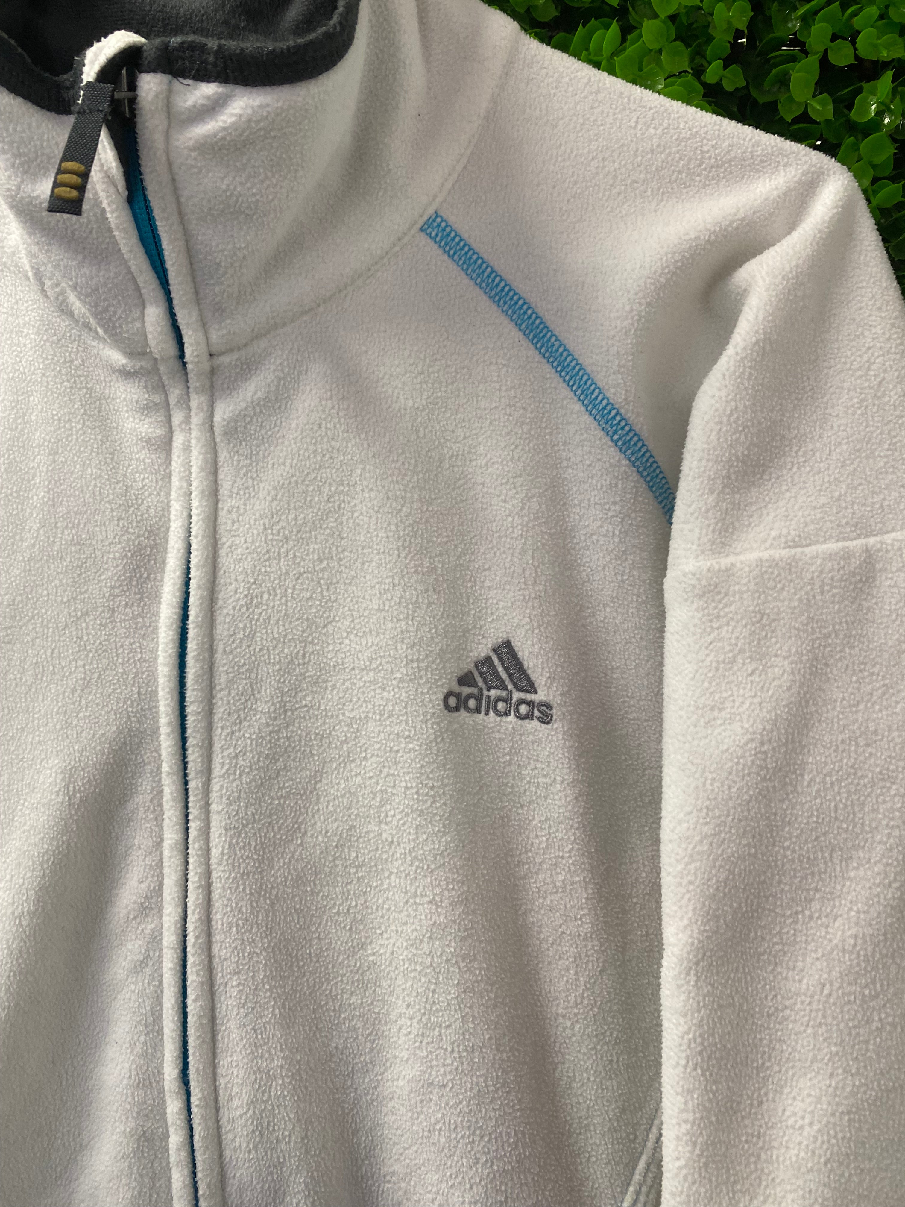 Adidas Clima365 White Fleece Zip Jacket