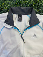 Adidas Clima365 White Fleece Zip Jacket