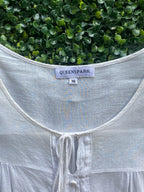 Queenspark White Lace-Hem Blouse — 05_brand