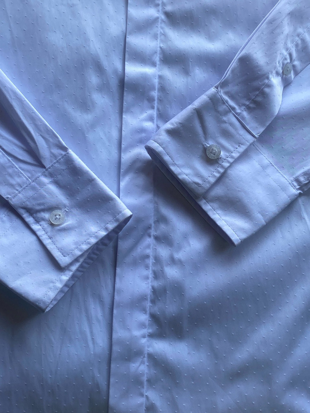 Rosati Uomo White Dot Shirt — 06-cuffs