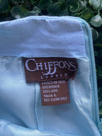 Chiffons London Mint Linen Skirt — 06-label