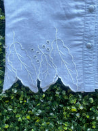 Chiffons London Mint Linen Blouse — 03-hem
