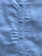 Chiffons London Mint Linen Blouse — 04-buttons
