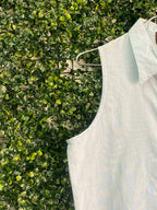Chiffons London Mint Linen Blouse — 05-armhole