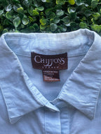 Chiffons London Mint Linen Blouse — 06-label