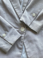 H&M Blush Textured Blazer — 04-buttons