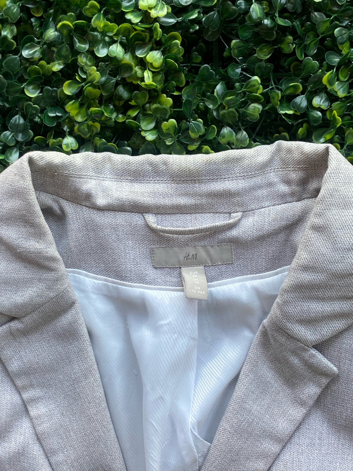 H&M Blush Textured Blazer — 05-brand