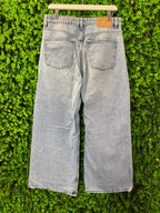 Zara Light Wash Wide-Leg Jeans