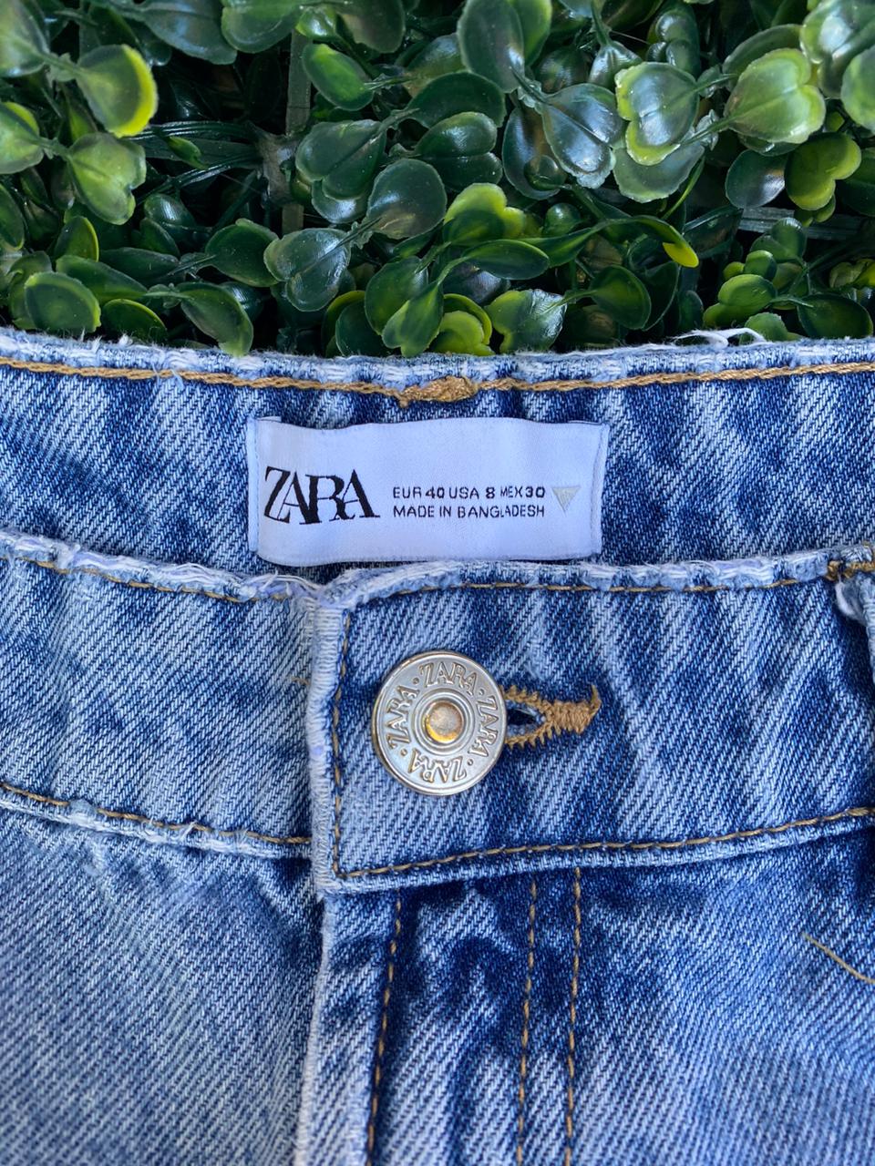 Zara Light Wash Wide-Leg Jeans